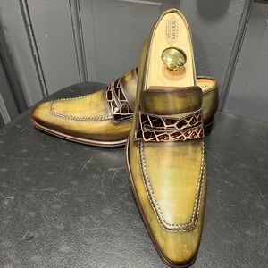 Mezlan Genuine Alligator Men’s Shoes size 10
